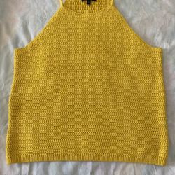 BANANA REPUBLIC  XL Crochet  Halter Top 