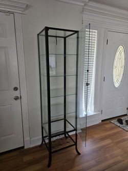 Glass display cabinet