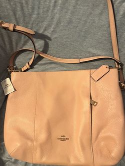 Coach Leather Crossbody Bag – Blush Pink