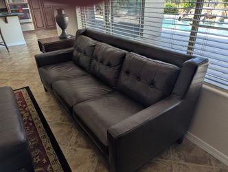 Nice couch and large footstool
