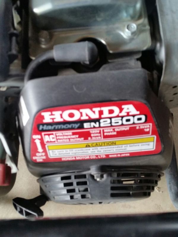 Honda Harmony 2 5 Kw Model En 2500 Generator For In Visalia Honda Harmony 2 5 Kw Model En 2500 Generator