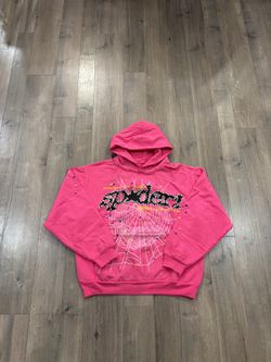Spider Hoodie Pink and Black New Size Medium and XX Large