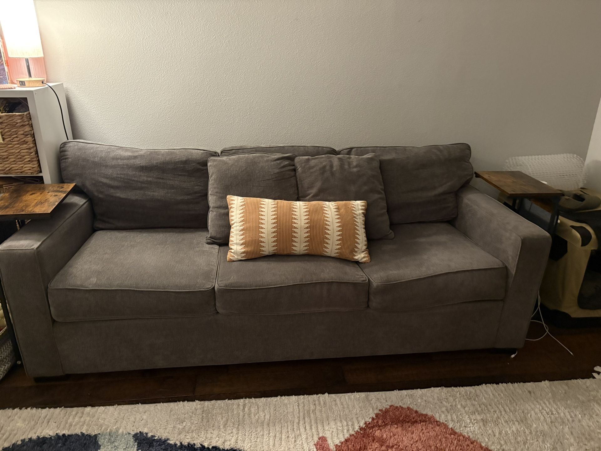 Price DROP- Like New Grey Couch For Sale- MUST GO!