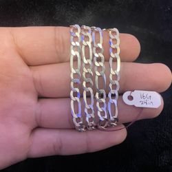 925 Silver Figaro chain 24 inches