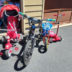 Multiple Bikes and Scooter