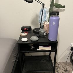 Nightstand With Desk Lamp