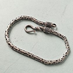 Sterling Silver Byzantine Bracelet 