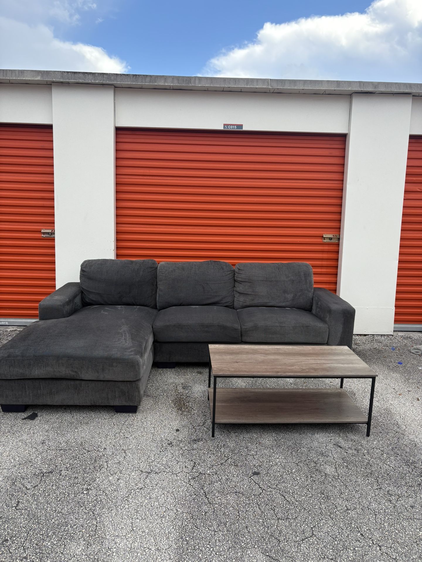 Dark Grey Sectional Couch *FREE DELIVERY