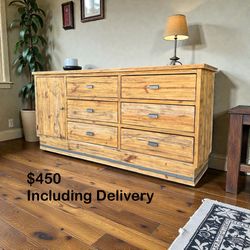 74” Rustic Solid Wood Sideboard / Console – Free Delivery 20 Miles 🚚 