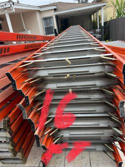 Escalera 16 pies de fibra de vidrio, doble subida casi nuevas muy baratas. Tengo muchas