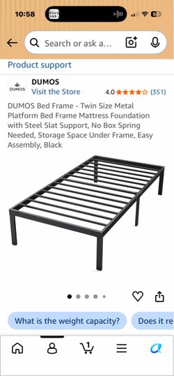 Twin metal frame