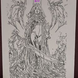 Dota Of Pain Canvas Drawing