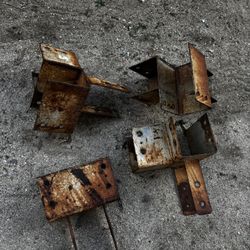 Steel Post Base Brackets $20 Each