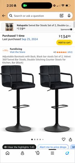 Black Bar stools