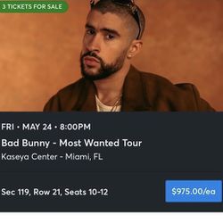 Bad Bunny Tickets May 24
