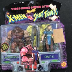 Marvel Vs Capcon:  X-men Vs Street fighter: Juggernaut Vs Chun Li: Action Figure Set