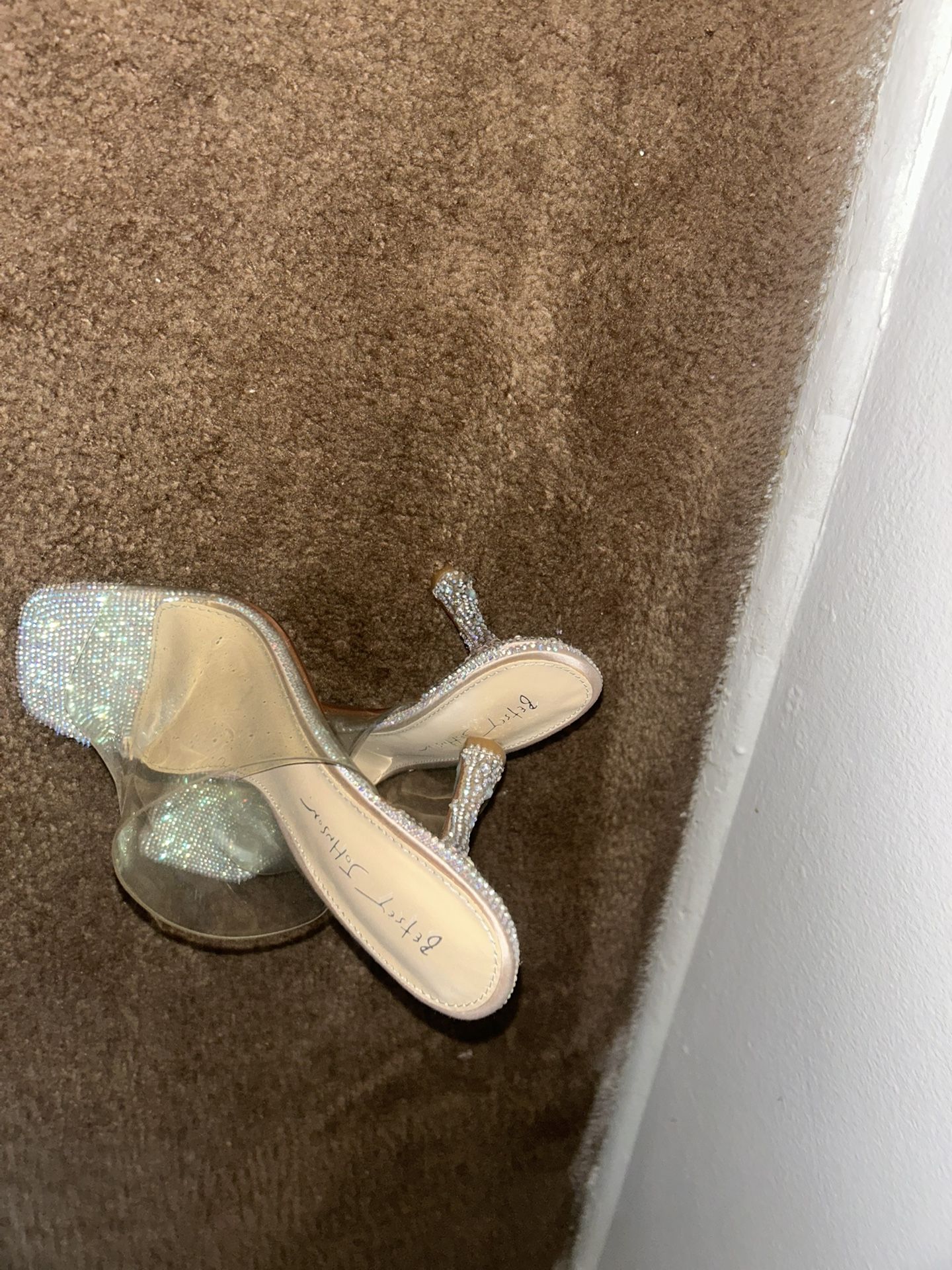 Clear Rhinestone Heels