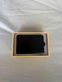 GPS Black Slim Card Holder Wallet