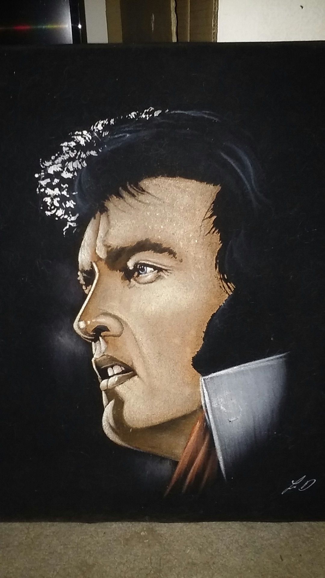 Elvis Presley Velvet Painting