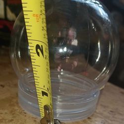 DIY MINATURE CLEAR PLASTIC SNOW GLOBES 5 SNOW GLOBES