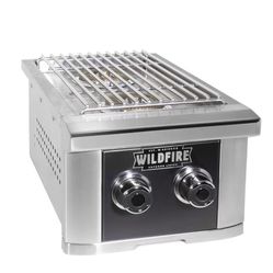 Wildfire Ranch Pro 14-in Black Natural Gas Double Side Burner