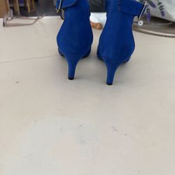 Blue suede shoes