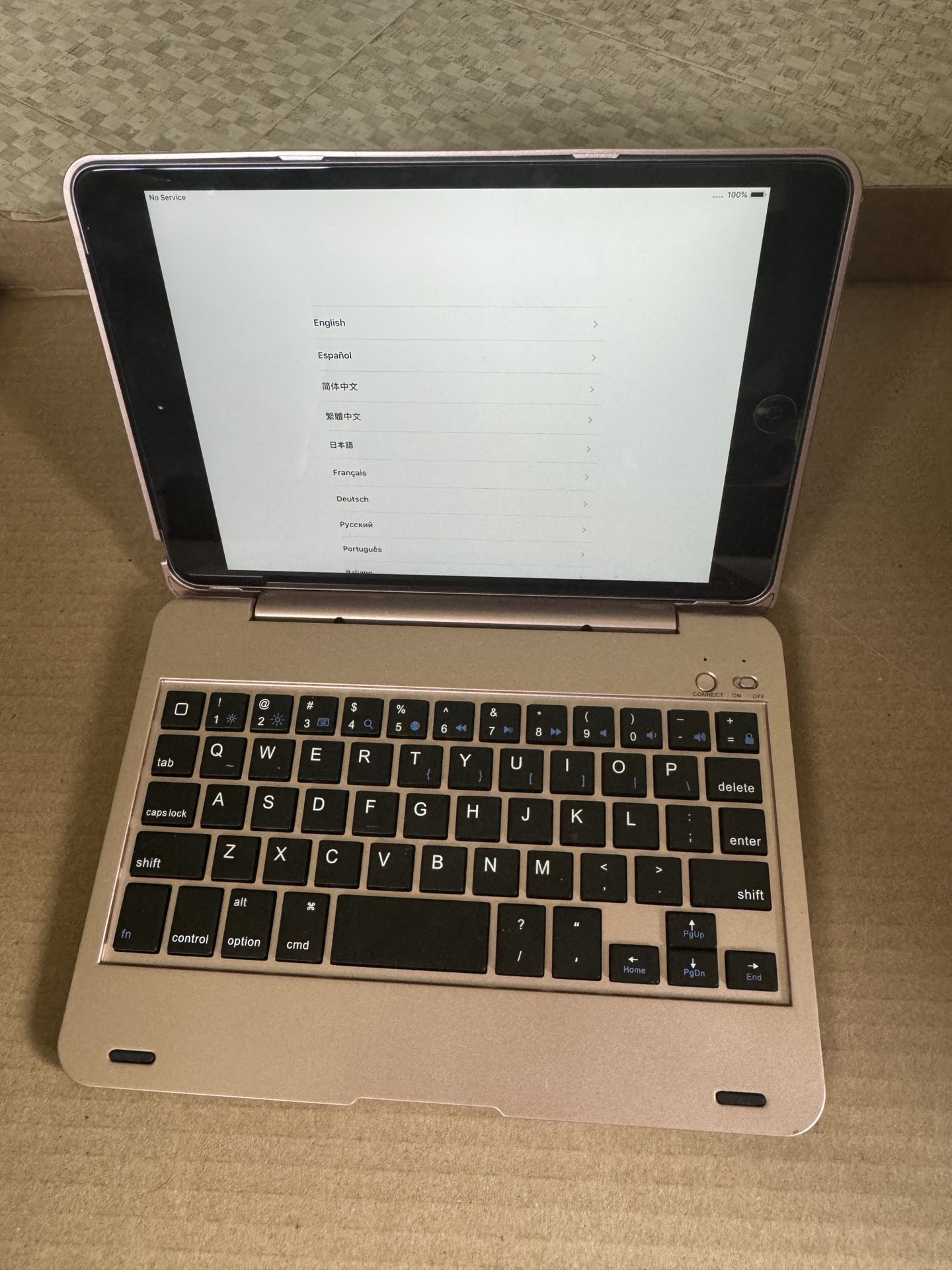 iPad Mini 2 (Wi-Fi + Cellular) + Keyboard Case + Charger – Great Shape