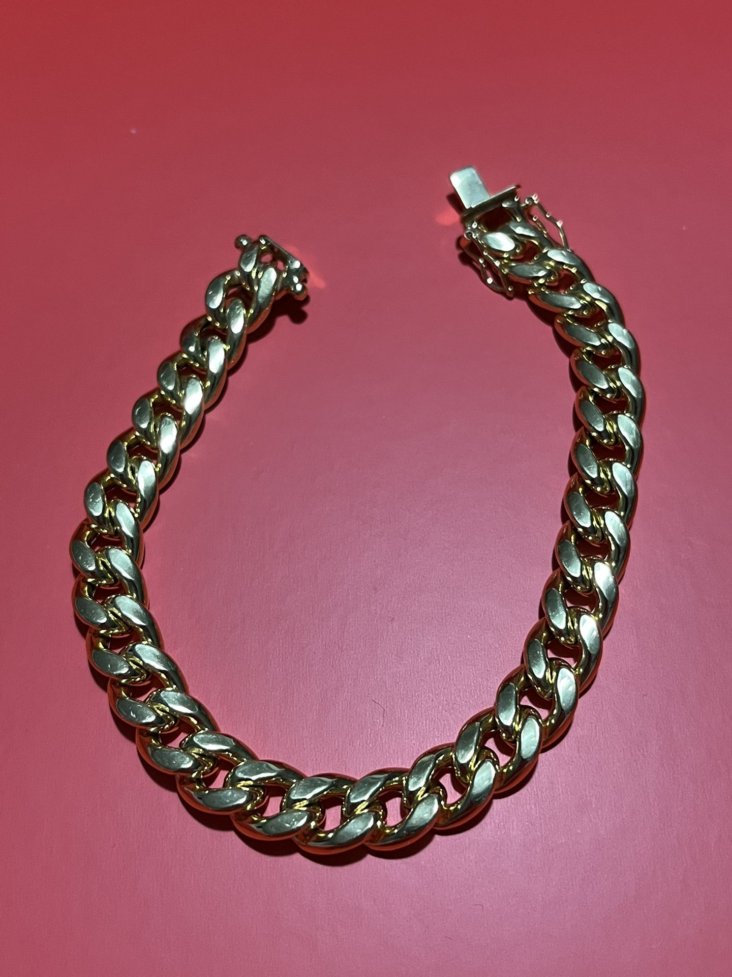 Brand New 10k Hollow Gold Miami Cuban Bracelet