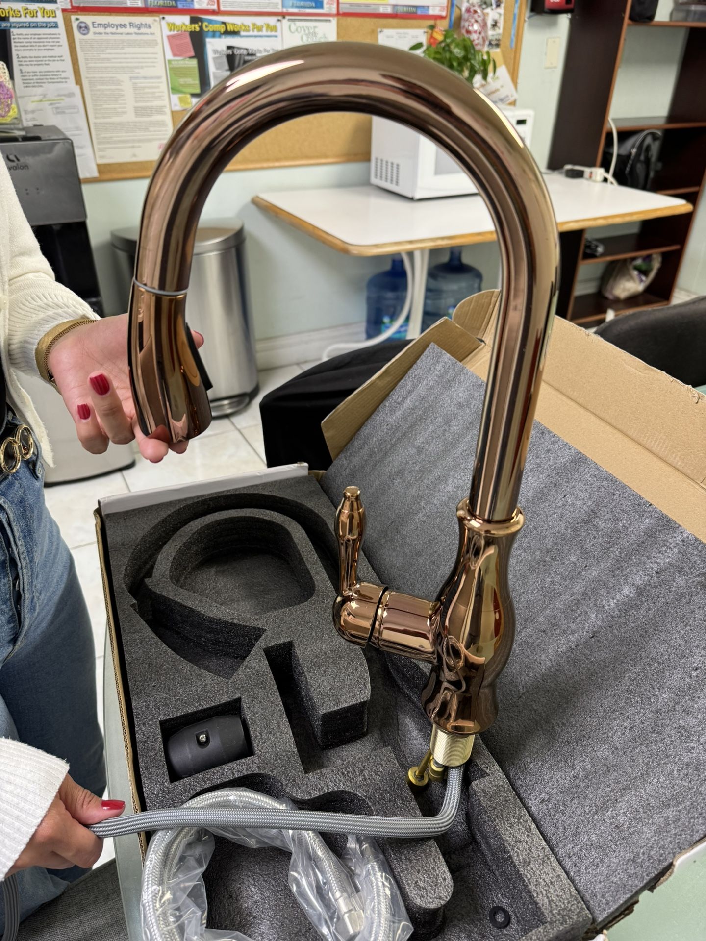 Brand New Rose Gold Kitchen Sink Faucet