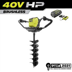 🔥Ryobi 40V HP 8” Brushless Auger Kit (NEW) 🔥