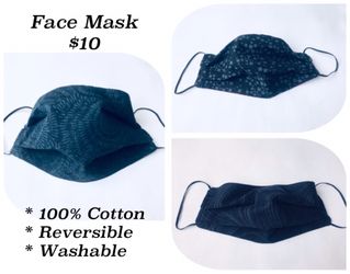 100% Double fabric Cotton Face Mask