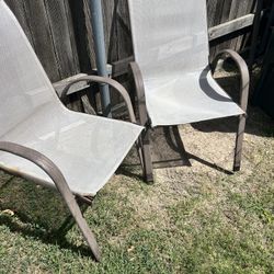 Sets of patio-chairs cheap $10.00