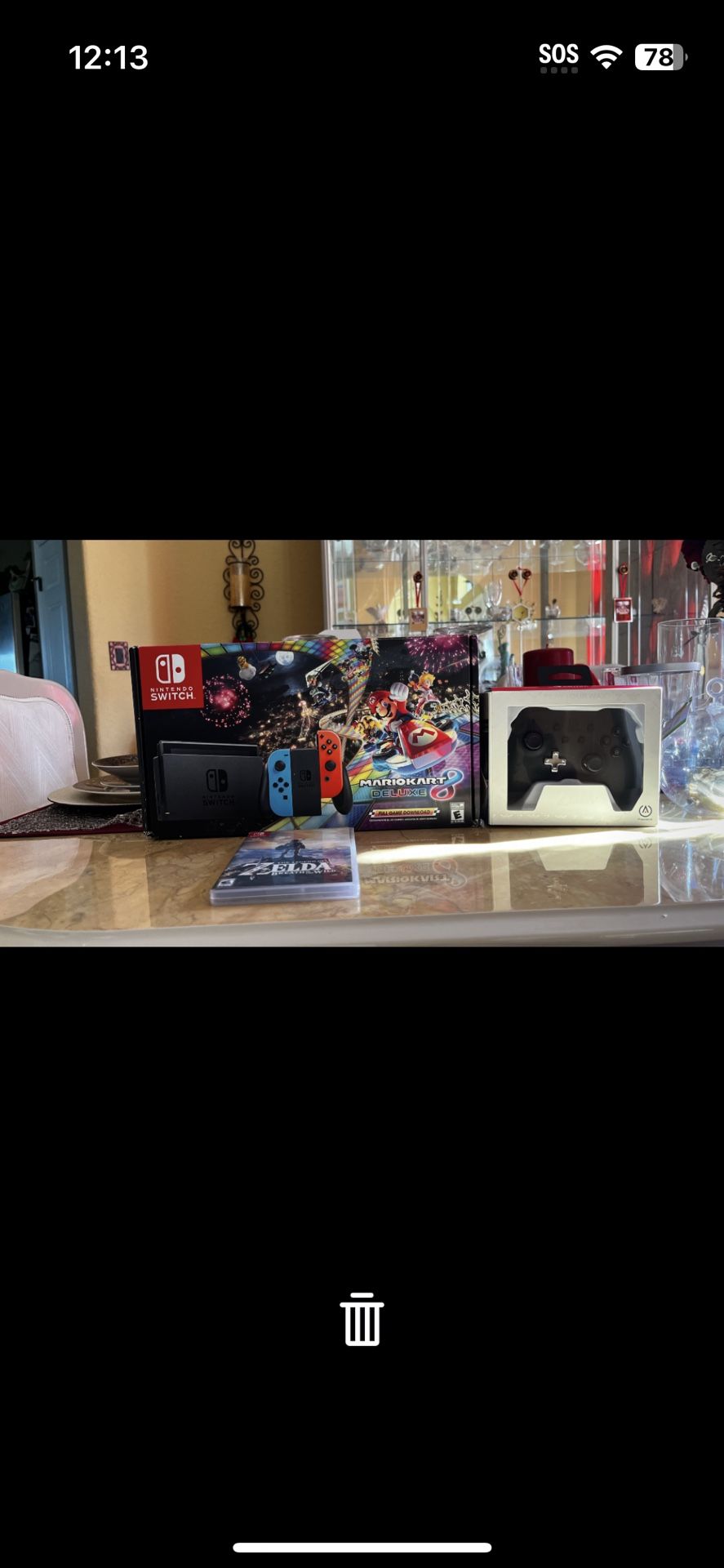 Nintendo Switch MK8 Bundle, Legend of Zelda:Breath of the Wild, Extra Controller