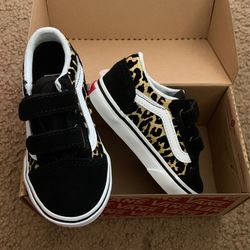 Kids Leopard Print Vans