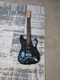 Mahar Electric Guitar with Skull Graphic Body