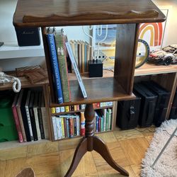 Vintage solid wood full podium with storage 