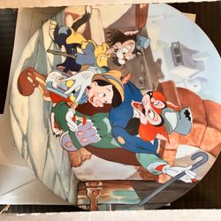 Disney "Geppetto Creates Pinocchio" Edwin M. Knowles Collectors China Plate 8.5”