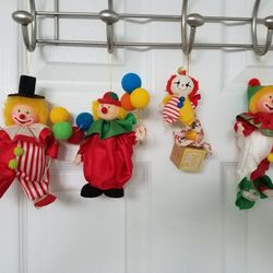Vintage Circus Clown Christmas Ornaments (5)