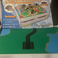 Train Table with Trains 