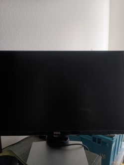 Black Dell 27" monitor