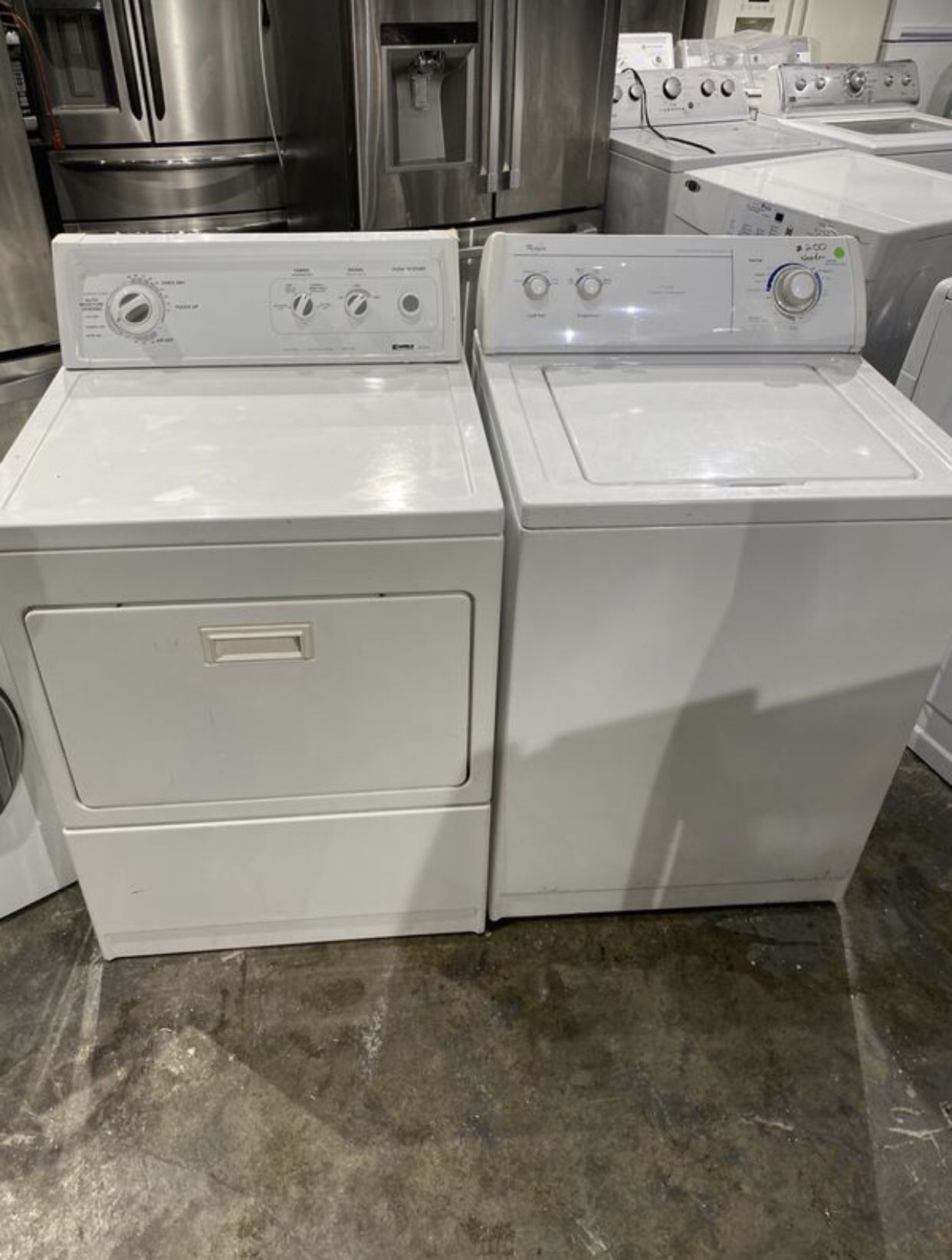 Washer and dryer electric