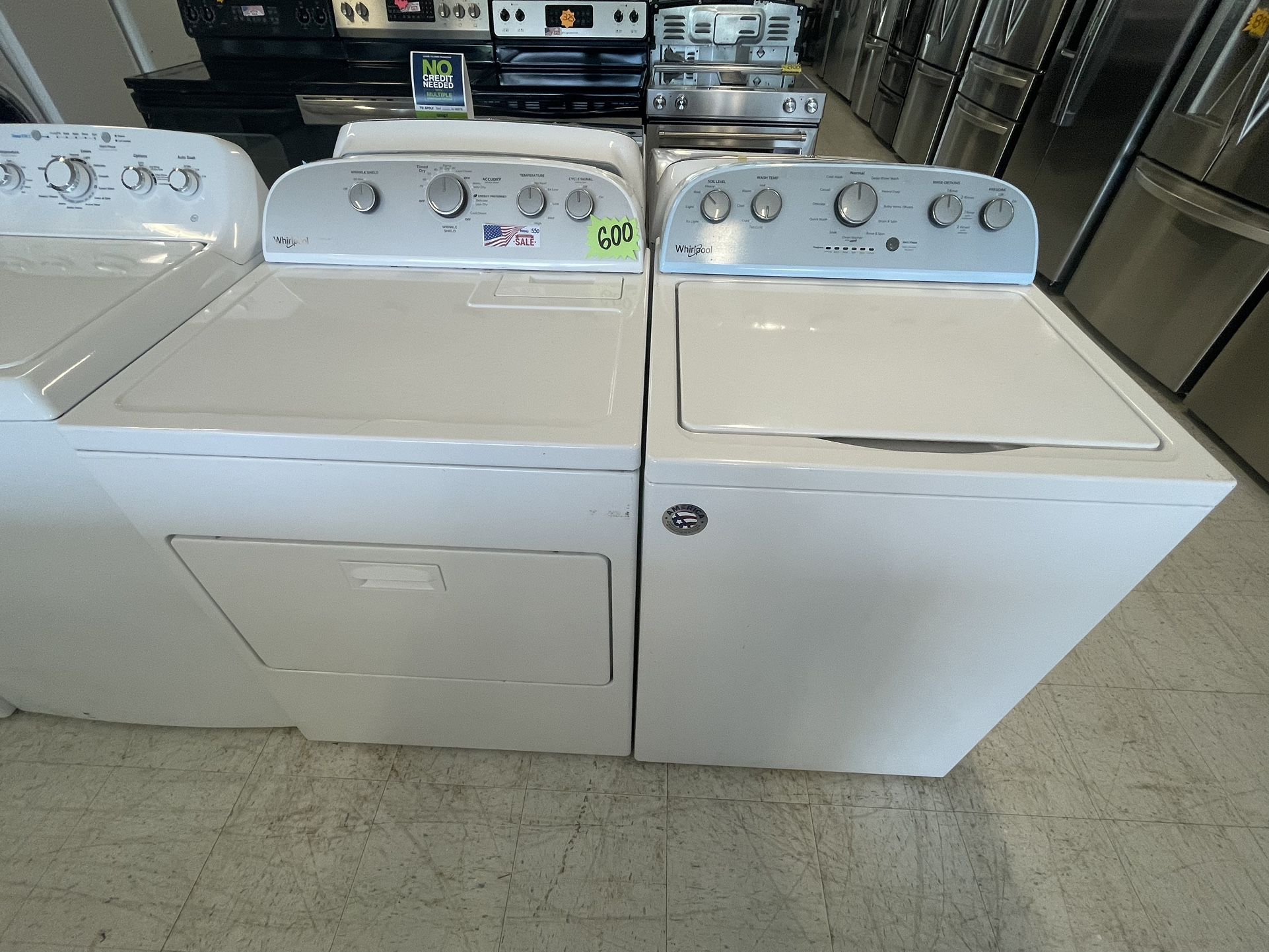 Whirlpool Top Load Washer And Electric Dryer Set Used In Good Condition With 90days Warranty 