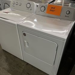 Amana White Washer And Dryer Set O RW