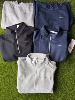 Alo quarter zips and hoodies
