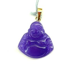 14Kt Yellow Gold Purple Buddha Pendant 2.10g 202265/2