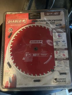 Diablo 8-1/4" 40-Tooth Finish/Plywood Saw Blade