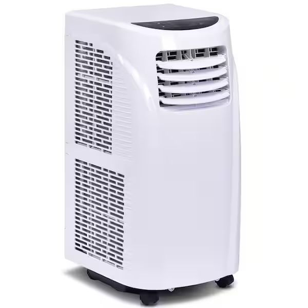 Conway 5,500 (DOE) BTU Portable Air Conditioner and Dehumidifier Function Remote in White with Window Kit