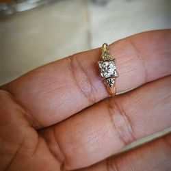 1920s  Two Toned 14k  Gold Ring