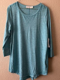 Teal Long Sleeve shirt 