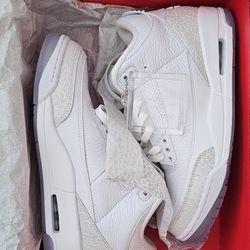 2018 Air Jordan 3  Retro "Triple White" - Mens 8